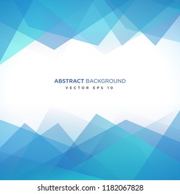 Blue abstract background design with polygonal geometric and modern concept