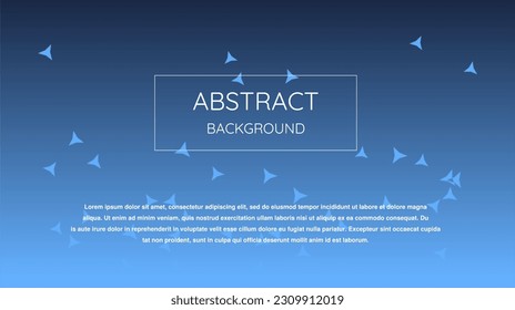 Blue abstract background design. Shape made simple vector background illustration.