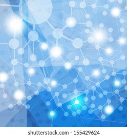 Blue Abstract background for design social media ,