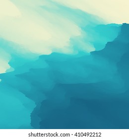Blue Abstract Background. Design Template. Modern Pattern.