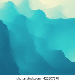 Blue Abstract Background. Design Template. Modern Pattern.