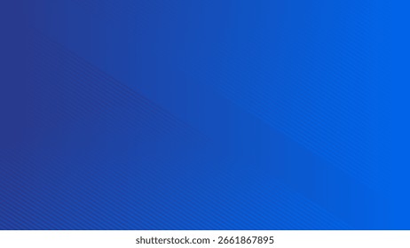 Blue abstract background with diagonal lines technology design