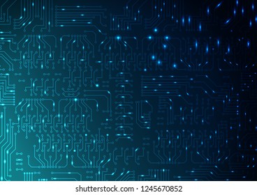 blue Abstract background of digital technologies