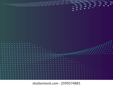 Blue abstract background with dotted patterns