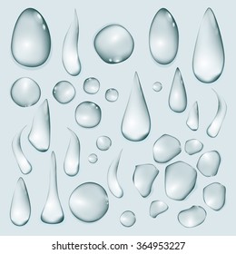 Blue abstract background with drops and copy space - no transparency applied art