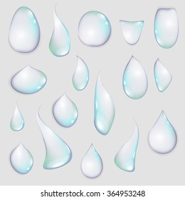 Blue abstract background with drops and copy space - no transparency applied art