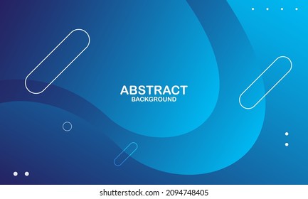 Blue abstract background. Dynamic shapes composition. Eps10 vector