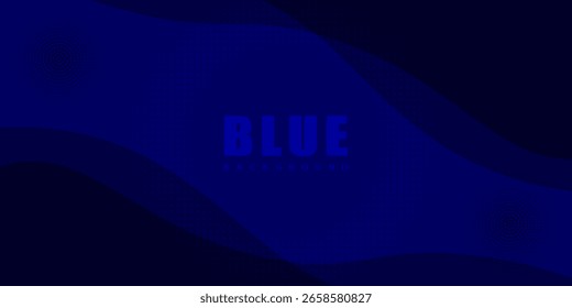 fundo abstrato azul com composição de formas dinâmicas simples. Ilustração de vetor