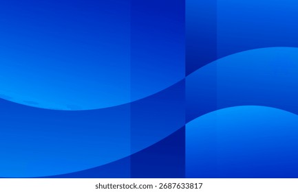 Blue abstract background. Dynamic shapes composition. Eps10 vector