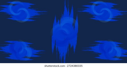 Fondo abstracto azul. Composición de Formas dinámicas. Vector Eps10
