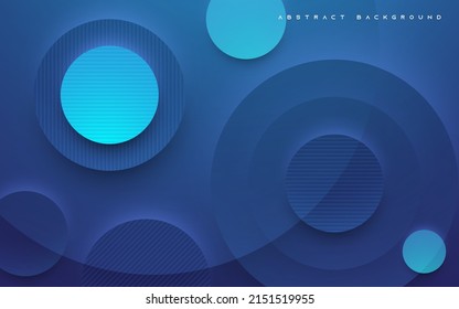 Forma de círculo elegante del fondo abstracto azul