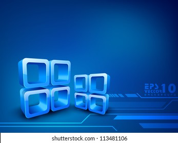 Blue abstract background. EPS 10.