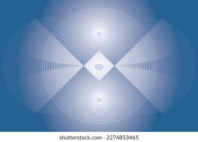 Blue abstract background featuring geometric elements and a vector gradient.