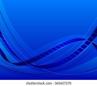 Blue Abstract background of film