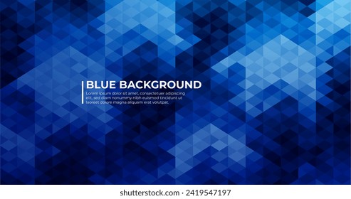 Blue abstract background with flat design vector design in eps 10