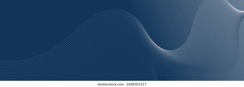 Blue abstract background with flowing light lines. Suggestive of design, light, waves, or illustrations.