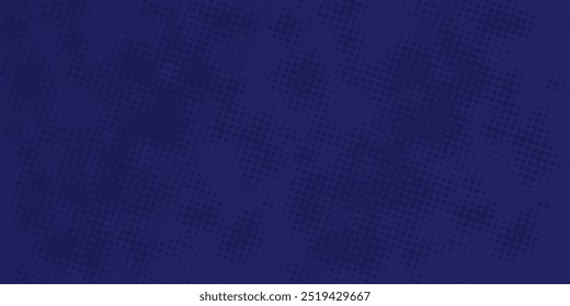 blue abstract background with flowing particles wave. Halftone dots element.