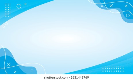 Blue abstract background with flowing wave lines and a modern, futuristic design