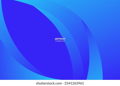 Blauer abstrakter Hintergrund. Fließend gekrümmte Formen mit geometrischen Mustern. Blaues Hintergrunddesign. Cool und modernes Konzept. EPS10