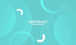 Blue Abstract Background. Fluid Shapes Composition. Vector Illustration