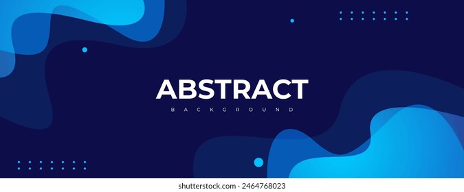 blue abstract background with fluid shapes. great for banner, poster, website, card, social media, presentation.