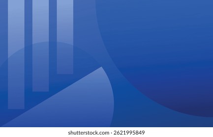 Blue abstract background. Geometric circle pattern. Modern dark blue gradient. Futuristic technology graphic statistics design. Suit for business, cover, header, wallpaper, corporate, website, flyer