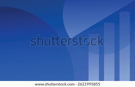 Blue abstract background. Geometric circle pattern. Modern dark blue gradient. Futuristic technology graphic statistics design. Suit for business, cover, header, wallpaper, corporate, website, flyer