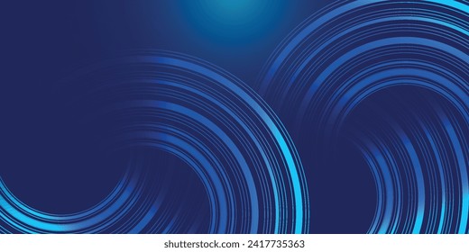 Blue abstract background with geometric lines. Line pattern
