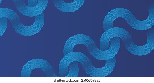 Fondo abstracto azul. Patrón de líneas geométricas. Líneas degradadas azules brillantes modernas. Diseño gráfico de tecnología futurista. Traje para el negocio, cubierta, cabecera, Fondo de pantalla, corporativo, Sitio web, volante