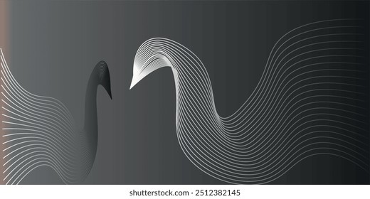 Blue abstract background. Geometric lines pattern.