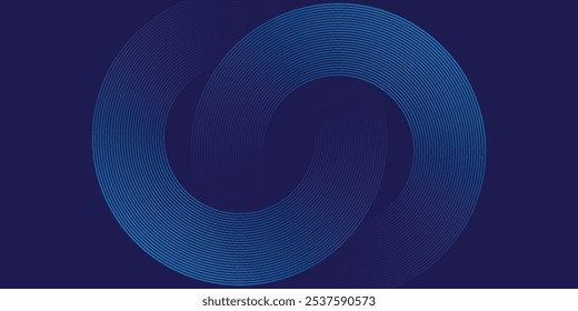 Fondo abstracto azul. Patrón de líneas geométricas. Líneas degradadas azules brillantes modernas. Diseño gráfico de tecnología futurista