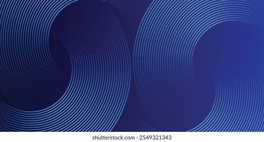 Blauer abstrakter Hintergrund. Geometrisches Linienmuster. Moderne glänzende blaue Farbverlauf-Linien. Futuristische Technologie Grafikdesign. Anzug für Business, Umschlag, Kopfzeile, Tapete, Corporate, Website