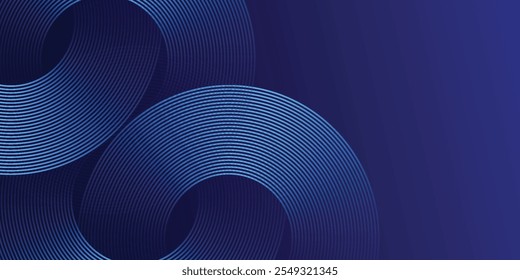 Fundo abstrato azul. Padrão de linhas geométricas. Modernas linhas de gradiente azul brilhante. Design gráfico de tecnologia futurista. Terno para negócios, capa, cabeçalho, papel de parede, corporativo, site