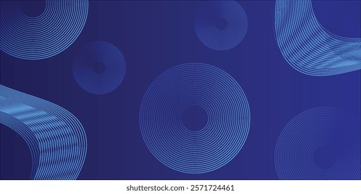 Blue abstract background. Geometric lines pattern. Modern shiny blue gradient lines simple art