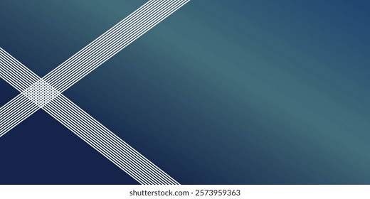 Blue abstract background. Geometric lines pattern. Modern shiny blue gradient lines