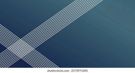 Blue abstract background. Geometric lines pattern. Modern shiny blue gradient lines