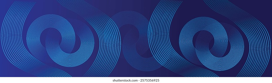 Blue abstract background. Geometric lines pattern. Modern shiny blue gradient lines. Futuristic technology graphic design. Suit for business, cover, header, wallpaper, corporate, website, flye