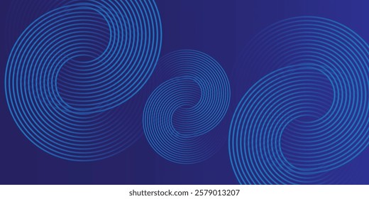 Blue abstract background. Geometric lines pattern. Modern shiny blue gradient lines. Futuristic technology graphic design. 