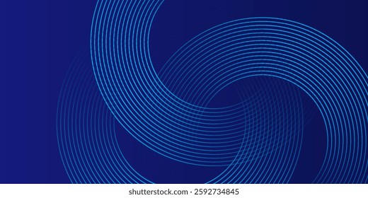 Blue abstract background. Geometric lines pattern. Modern shiny blue gradient lines. Futuristic technology graphic design.