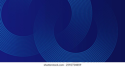 Blue abstract background. Geometric lines pattern. Modern shiny blue gradient lines. Futuristic technology graphic design.