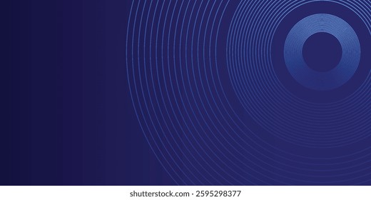Blue abstract background. Geometric lines pattern. Modern shiny blue gradient lines. Futuristic technology graphic design art