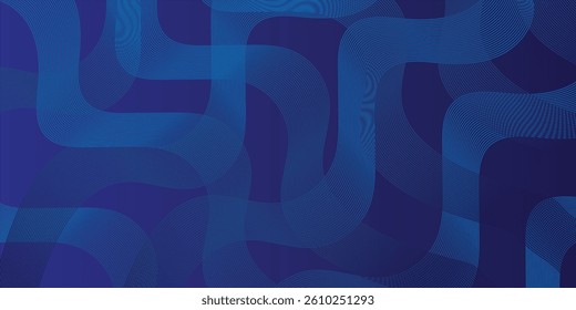 Blue abstract background. Geometric lines pattern. Modern shiny blue gradient lines. Futuristic technology graphic design. Suit for business, cover, header, wallpaper, corporate, website, flyer