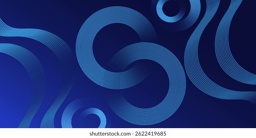Blue abstract background. Geometric lines pattern. Modern shiny blue gradient lines. Futuristic technology graphic design. Suit for business, cover, header, wallpaper, corporate, website, flyer