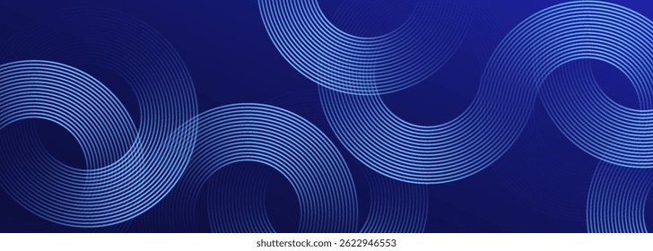 Fondo abstracto azul. Patrón de líneas geométricas. Líneas degradadas azules brillantes modernas. Diseño gráfico de tecnología futurista. Traje para el negocio, cubierta, cabecera, Fondo de pantalla, corporativo, Sitio web, volante