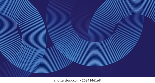 Fundo abstrato azul. Padrão de linhas geométricas. Modernas linhas de gradiente azul brilhante. Design gráfico de tecnologia futurista. Terno para negócios, capa, cabeçalho, papel de parede, corporativo, site, folheto
