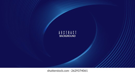 Fundo abstrato azul. Padrão de linhas geométricas. Modernas linhas de gradiente azul brilhante. Design gráfico de tecnologia futurista. Terno para negócios, capa, cabeçalho, papel de parede, corporativo, site, folheto