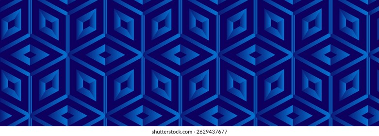 Fundo abstrato azul. Padrão de linhas geométricas. Modernas linhas de gradiente azul brilhante. Design gráfico de tecnologia futurista. Terno para negócios, capa, cabeçalho, papel de parede, corporativo, site, folheto