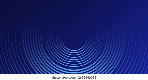 Blauer abstrakter Hintergrund. Geometrisches Linienmuster. Moderne glänzende blaue Farbverlauf-Linien. Futuristische Technologie Grafikdesign. Anzug für Business, Umschlag, Kopfzeile, Tapete, Corporate, Website modern