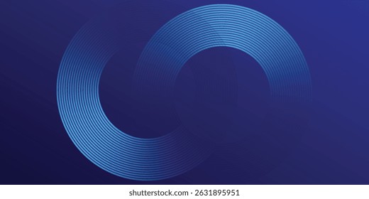 Fundo abstrato azul. Padrão de linhas geométricas. Modernas linhas de gradiente azul brilhante. Design gráfico de tecnologia futurista. Terno para negócios, capa, cabeçalho, papel de parede