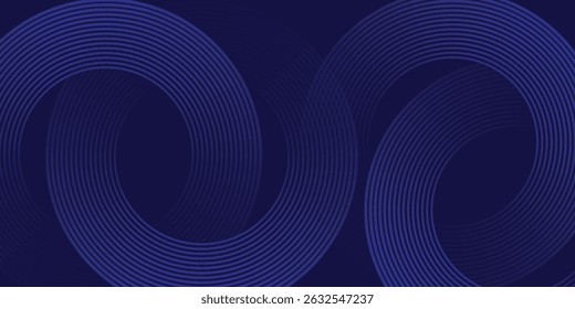Fundo abstrato azul. Padrão de linhas geométricas. Modernas linhas de gradiente azul brilhante. Design gráfico de tecnologia futurista. Terno para negócios, capa, corporativos, site, folheto moderno azul